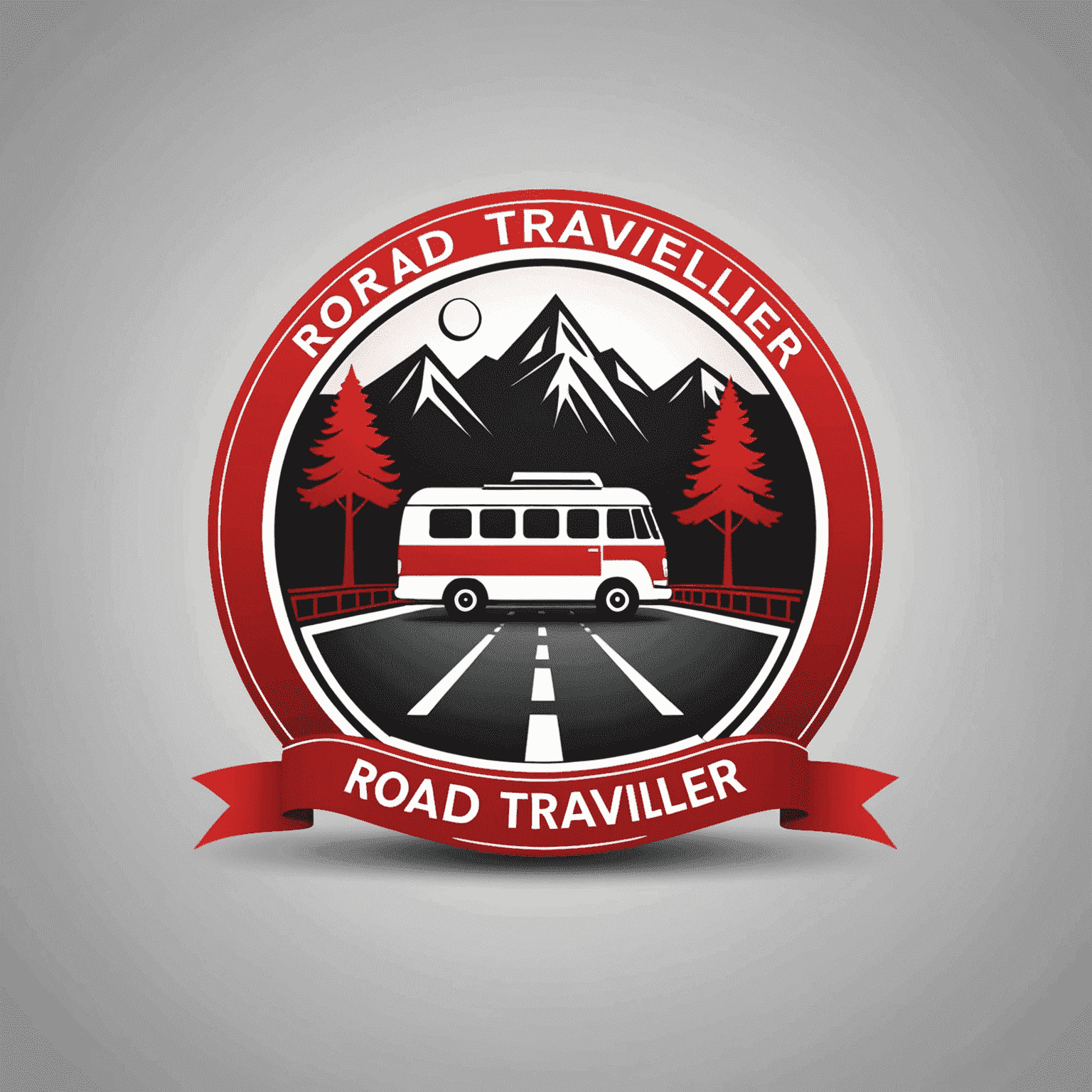 Road Traveller logo in red and white colors