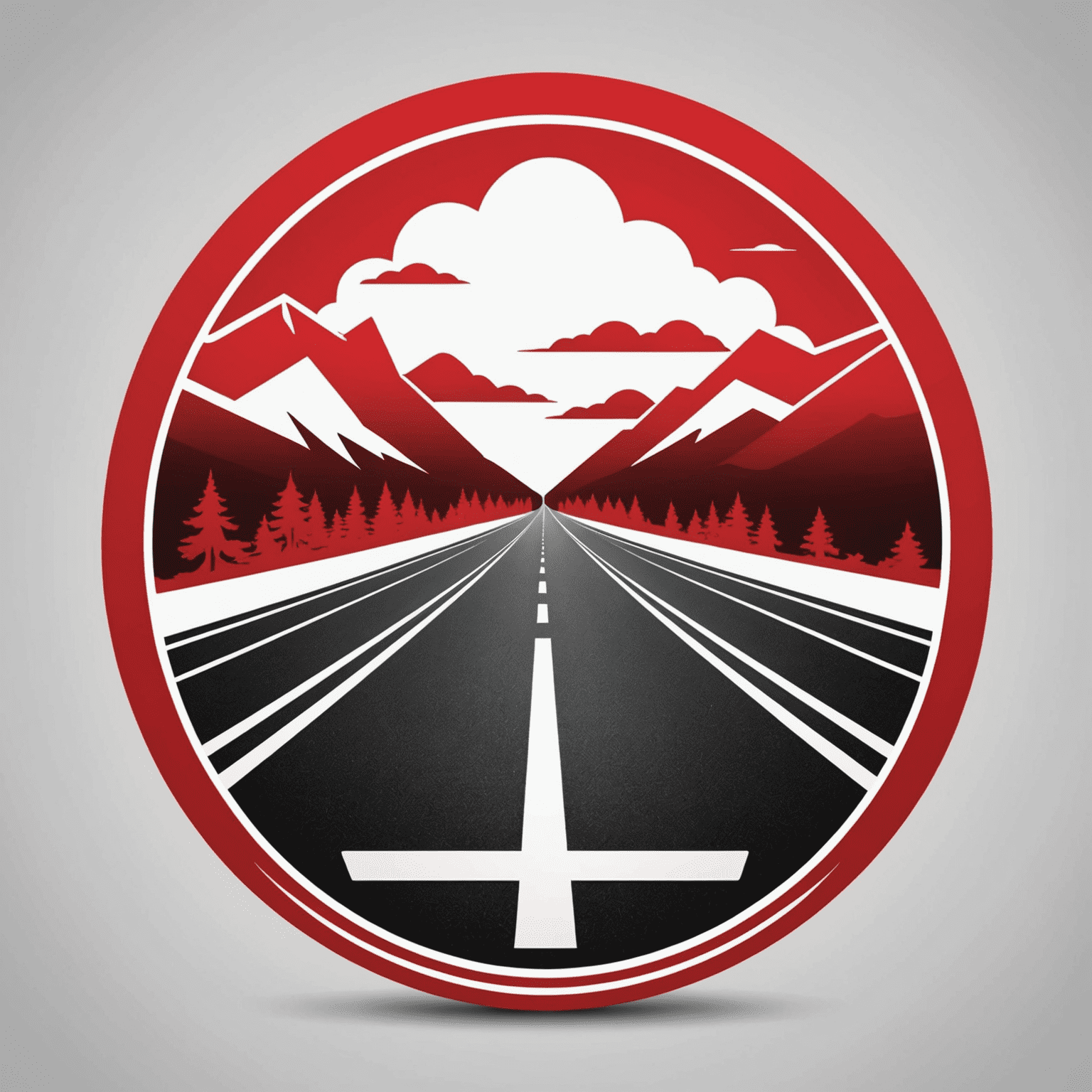 Road Traveller logo in red and white colors